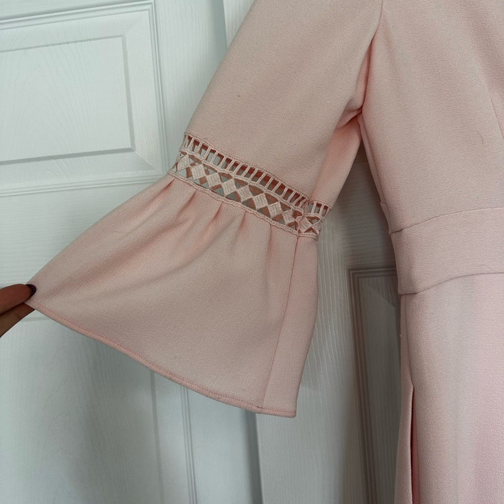 Eliza J Pink Bell Sleeve Dress- size 12 Great Condition, gently worn once - Picture 4 of 8